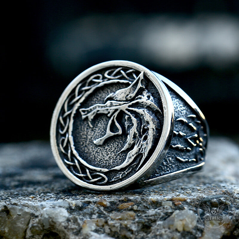 Witcher Wolf Stainless Steel Viking Ring
