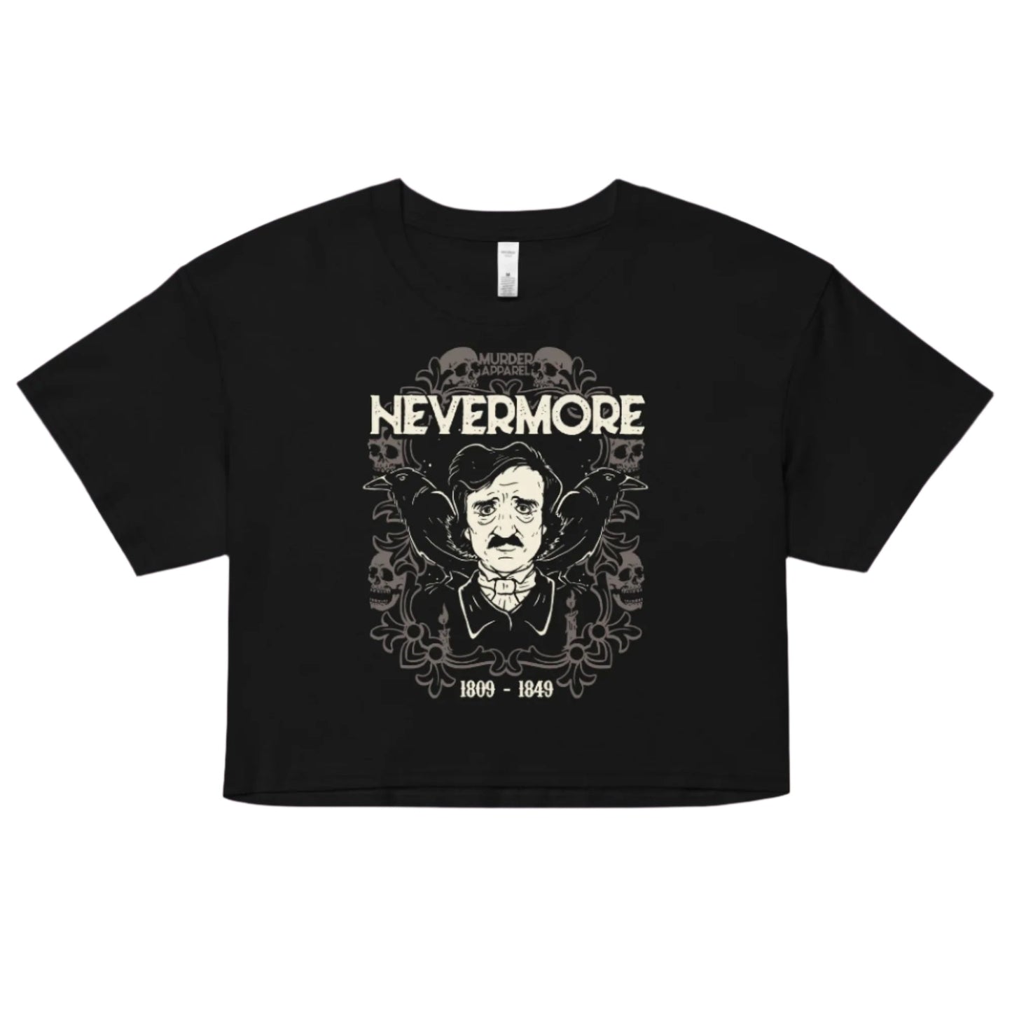Edgar Allan Poe Nevermore Crop Top