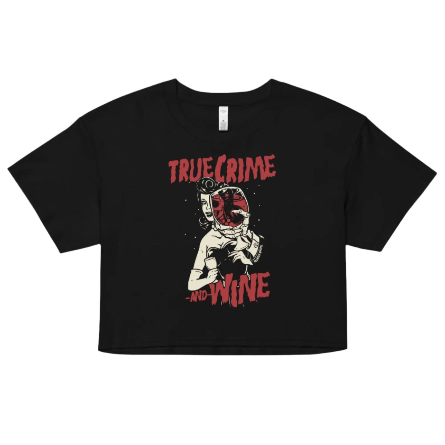 True Crime And Wine Crop Top