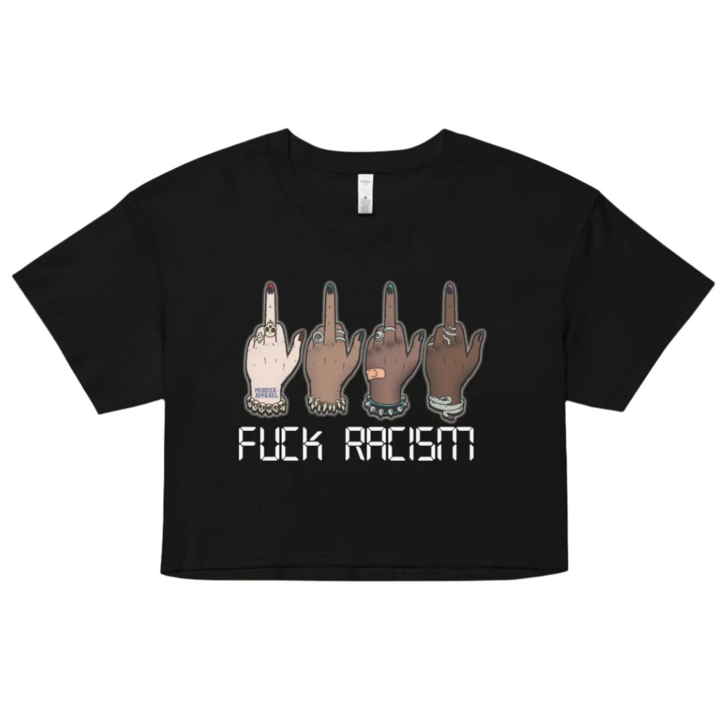 Fuck Racism Crop Top