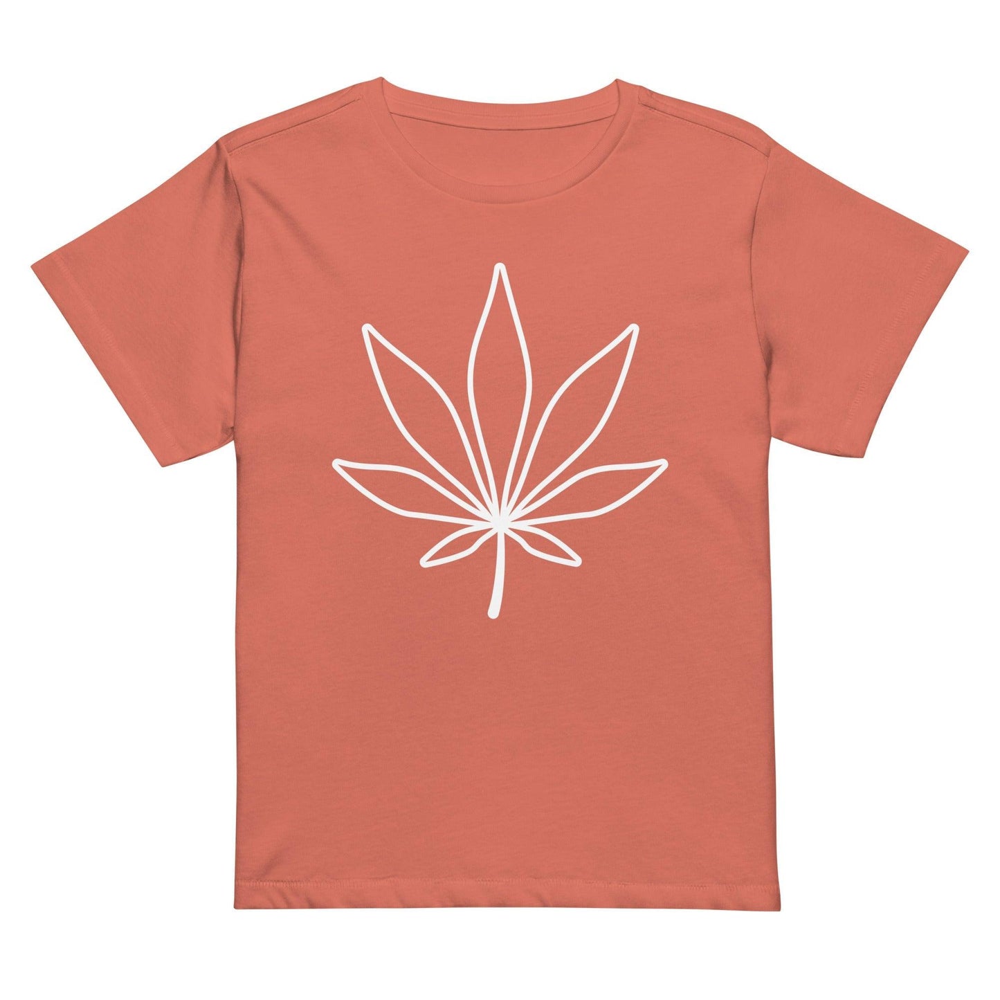 Weed Leaf Women’s high-waisted t-shirt - Lizard Vigilante