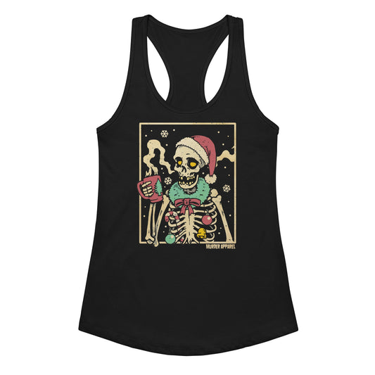 Christmas Coffee Skeleton Tank