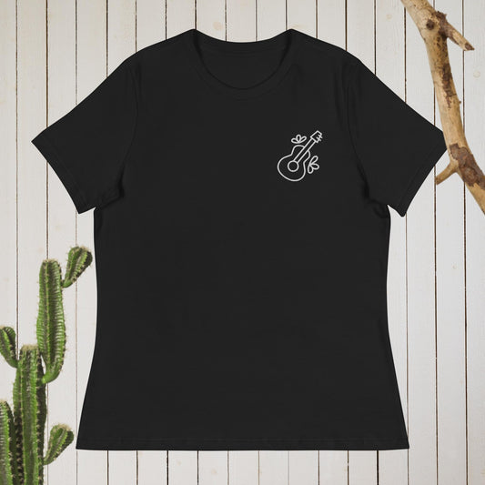 Women's Relaxed Guitar T-Shirt - Lizard Vigilante