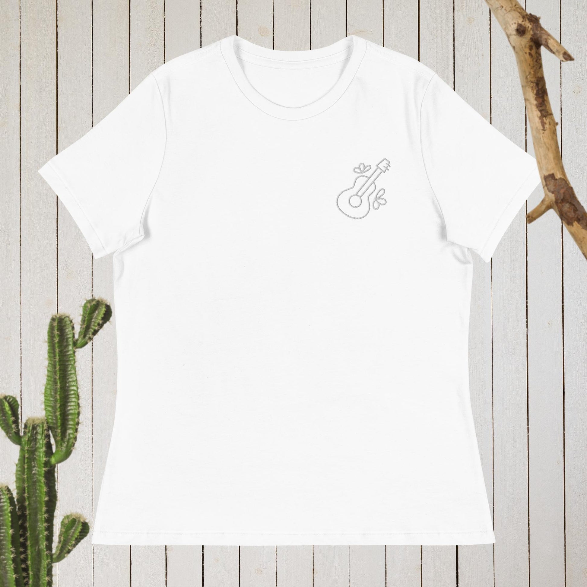 Women's Relaxed Guitar T-Shirt - Lizard Vigilante