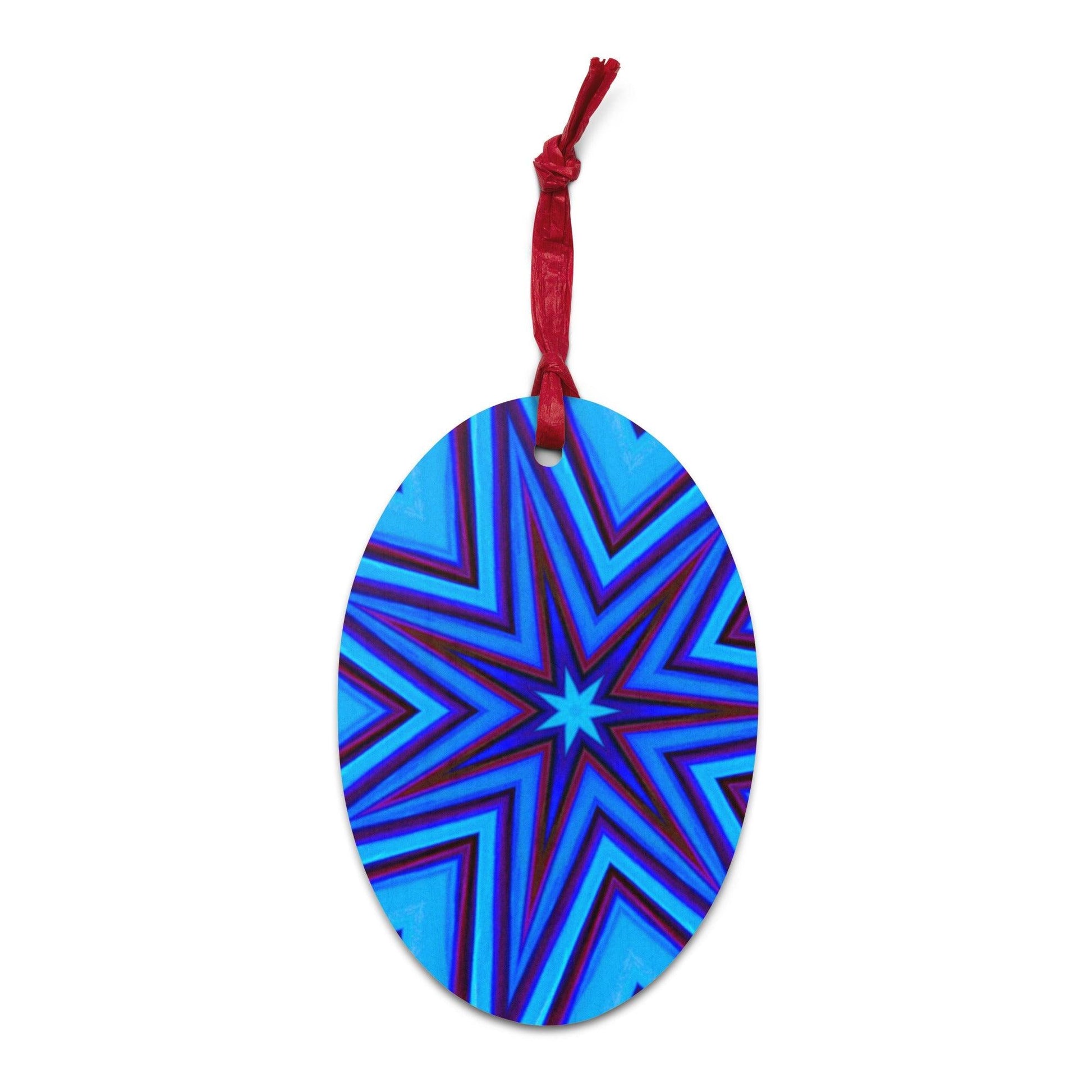 Purple Star Wooden ornaments - Lizard Vigilante