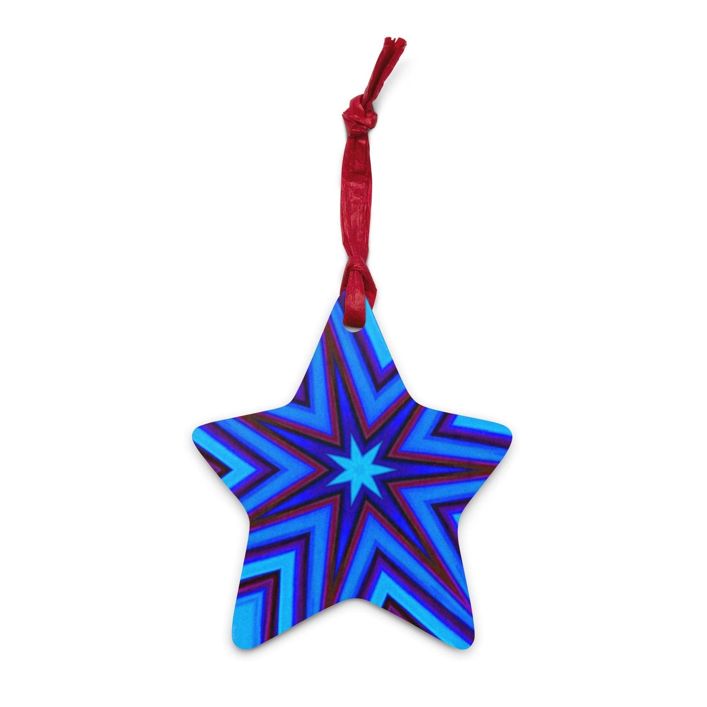 Purple Star Wooden ornaments - Lizard Vigilante