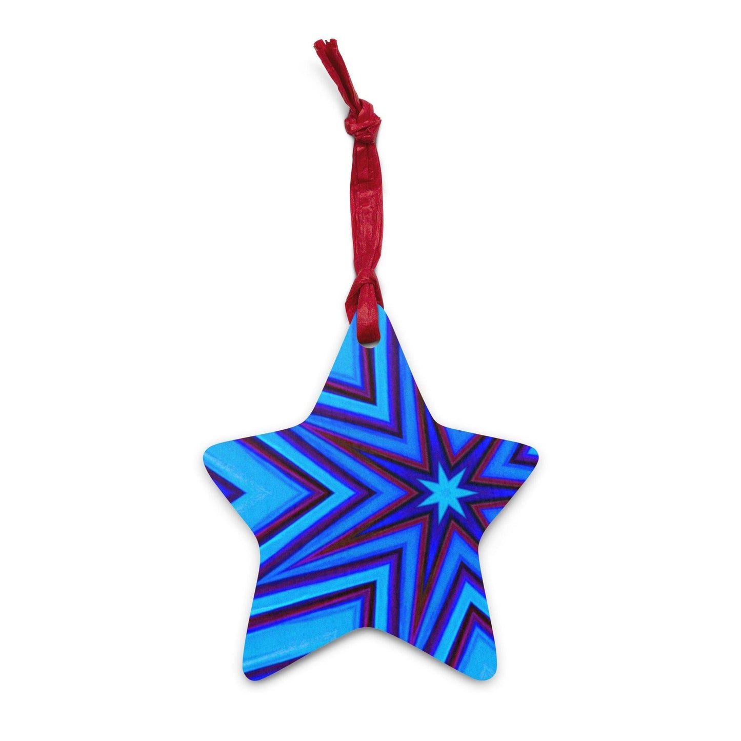 Purple Star Wooden ornaments - Lizard Vigilante