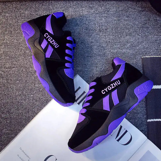 Color Block Sneakers, Casual Shoes, Platform Shoes