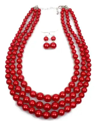 Stylish High-Quality Pearl Multi-Layer Evening Necklaces