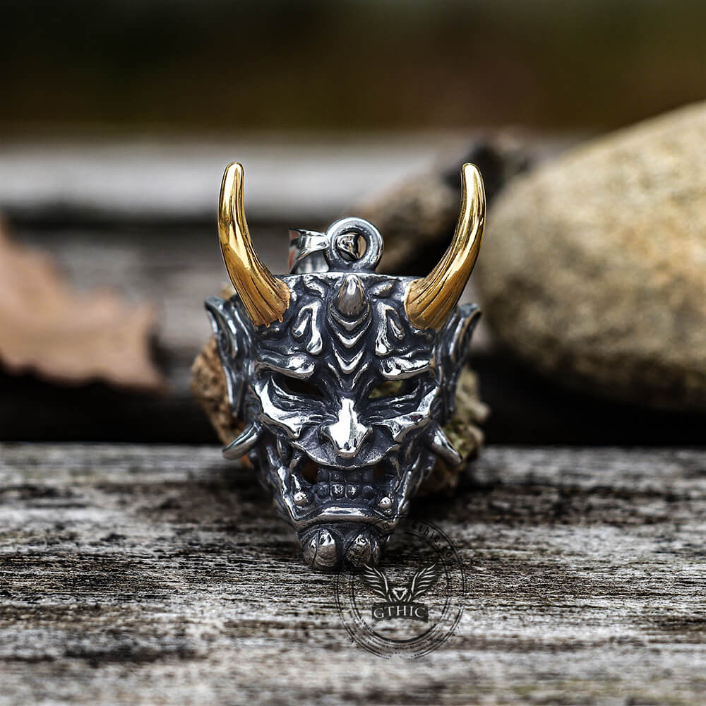 Yokai Oni Stainless Steel Pendant