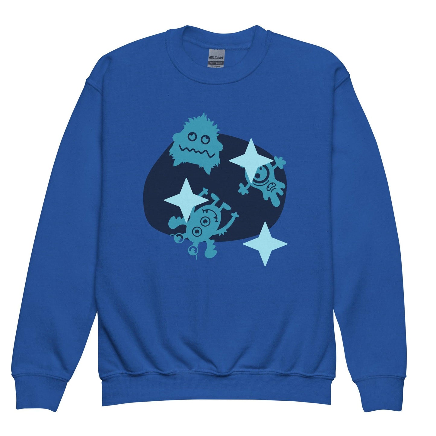 Galaxy goofs Youth crewneck sweatshirt - Lizard Vigilante