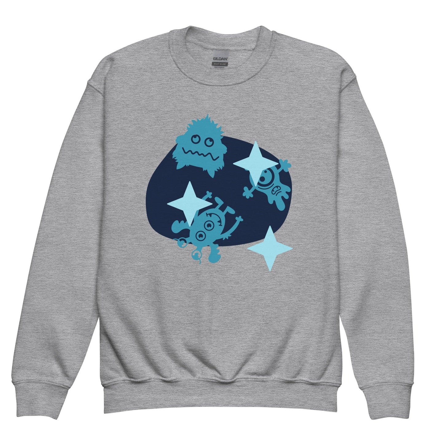 Galaxy goofs Youth crewneck sweatshirt - Lizard Vigilante