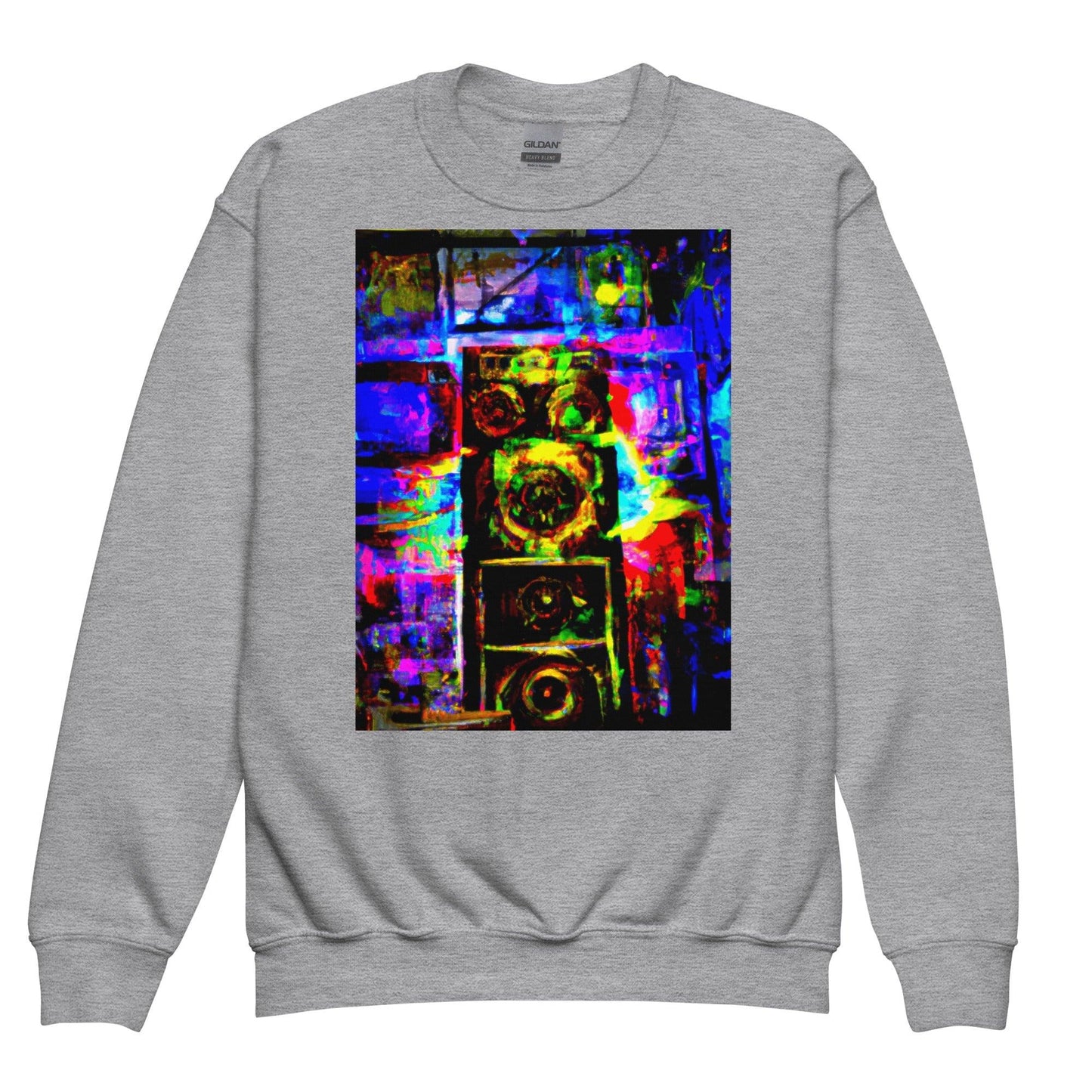 Amp Stack Youth crewneck sweatshirt - Lizard Vigilante