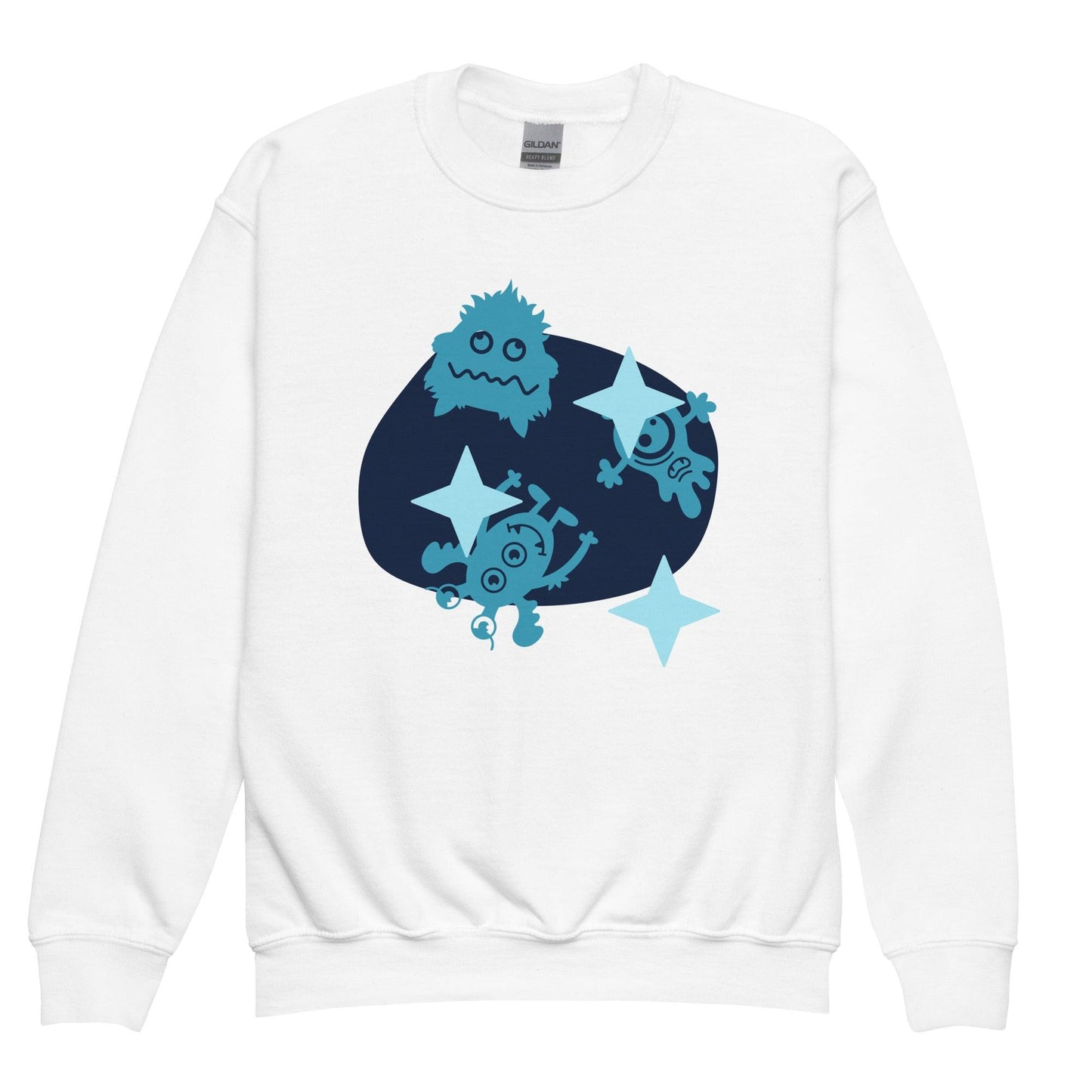 Galaxy goofs Youth crewneck sweatshirt - Lizard Vigilante