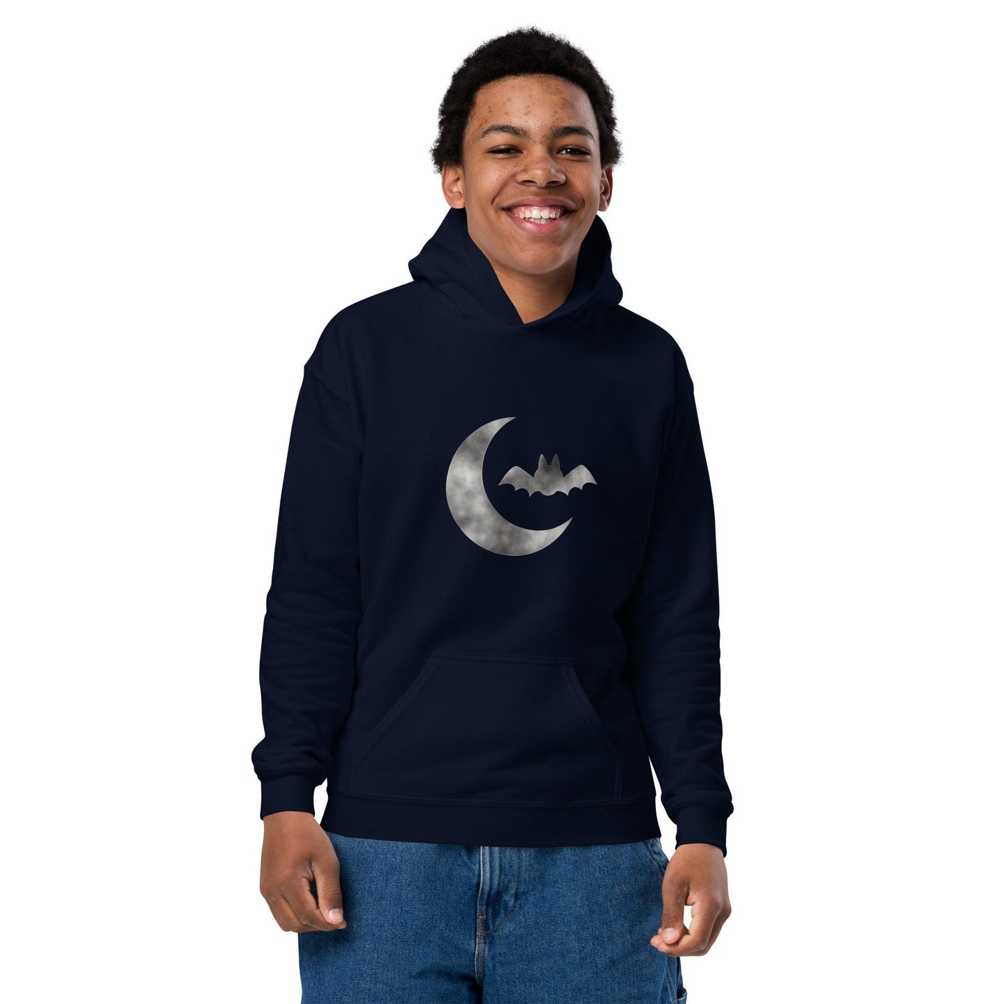 Cloudy Bat Youth heavy blend hoodie - Lizard Vigilante