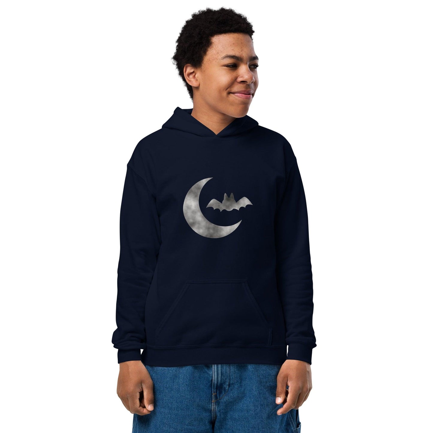 Cloudy Bat Youth heavy blend hoodie - Lizard Vigilante