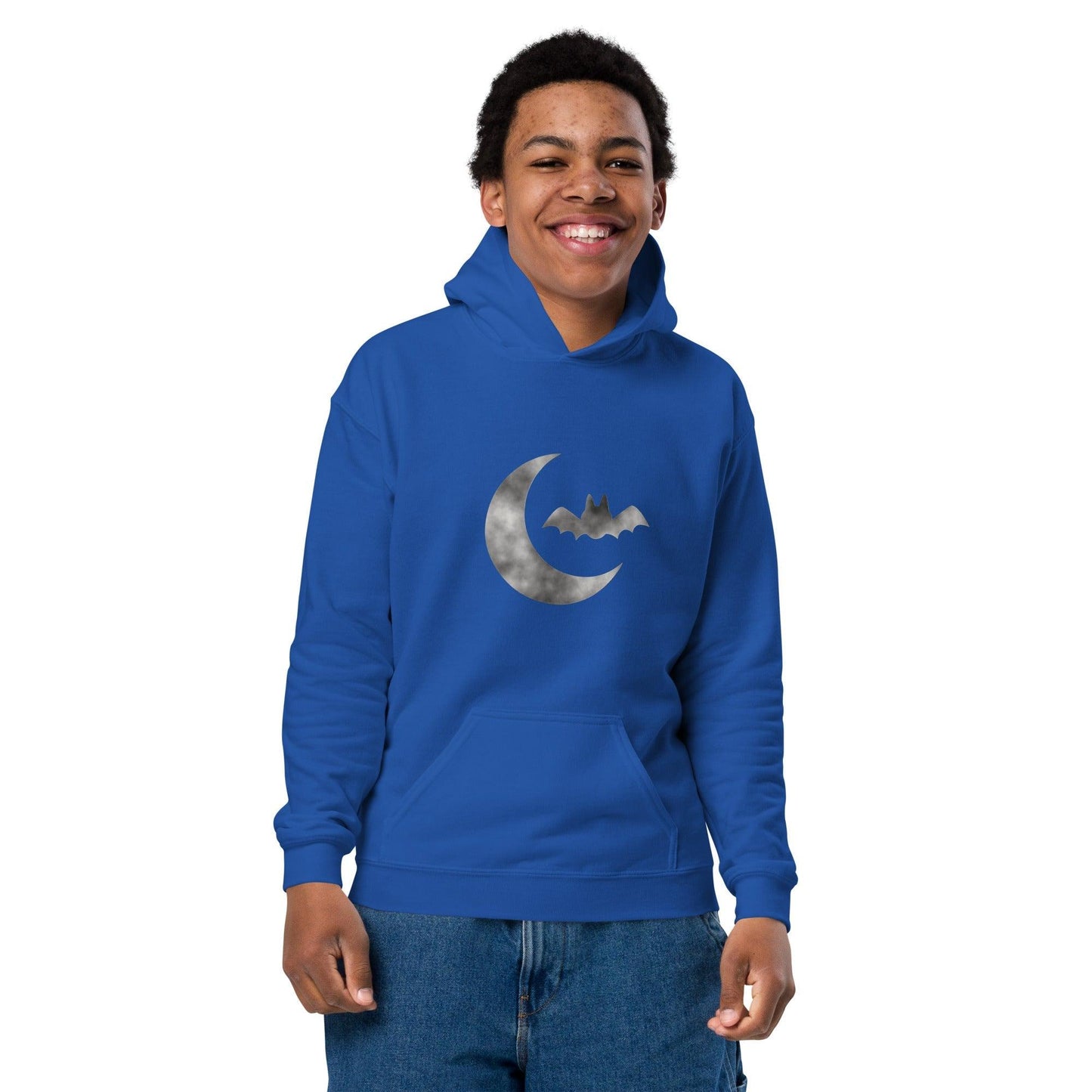 Cloudy Bat Youth heavy blend hoodie - Lizard Vigilante