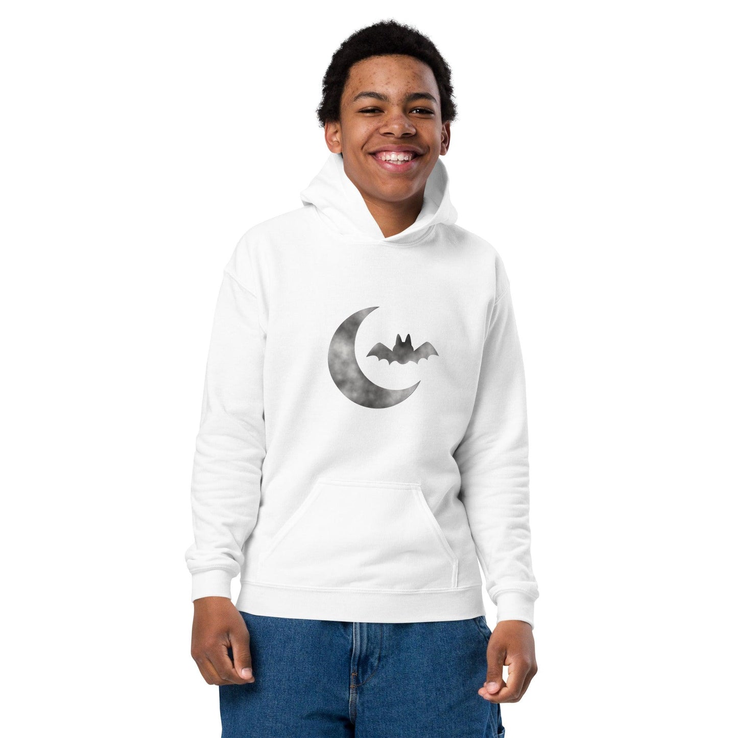 Cloudy Bat Youth heavy blend hoodie - Lizard Vigilante