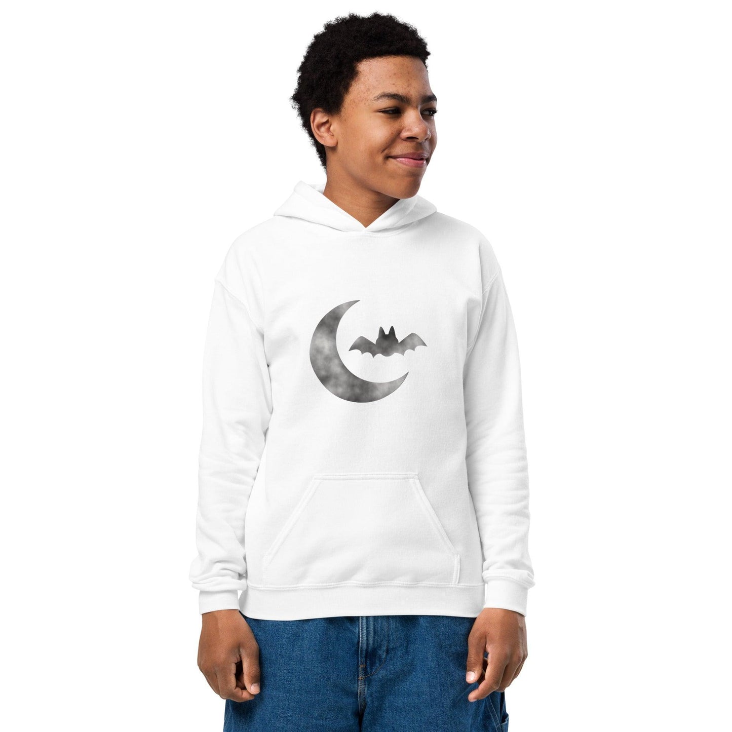 Cloudy Bat Youth heavy blend hoodie - Lizard Vigilante