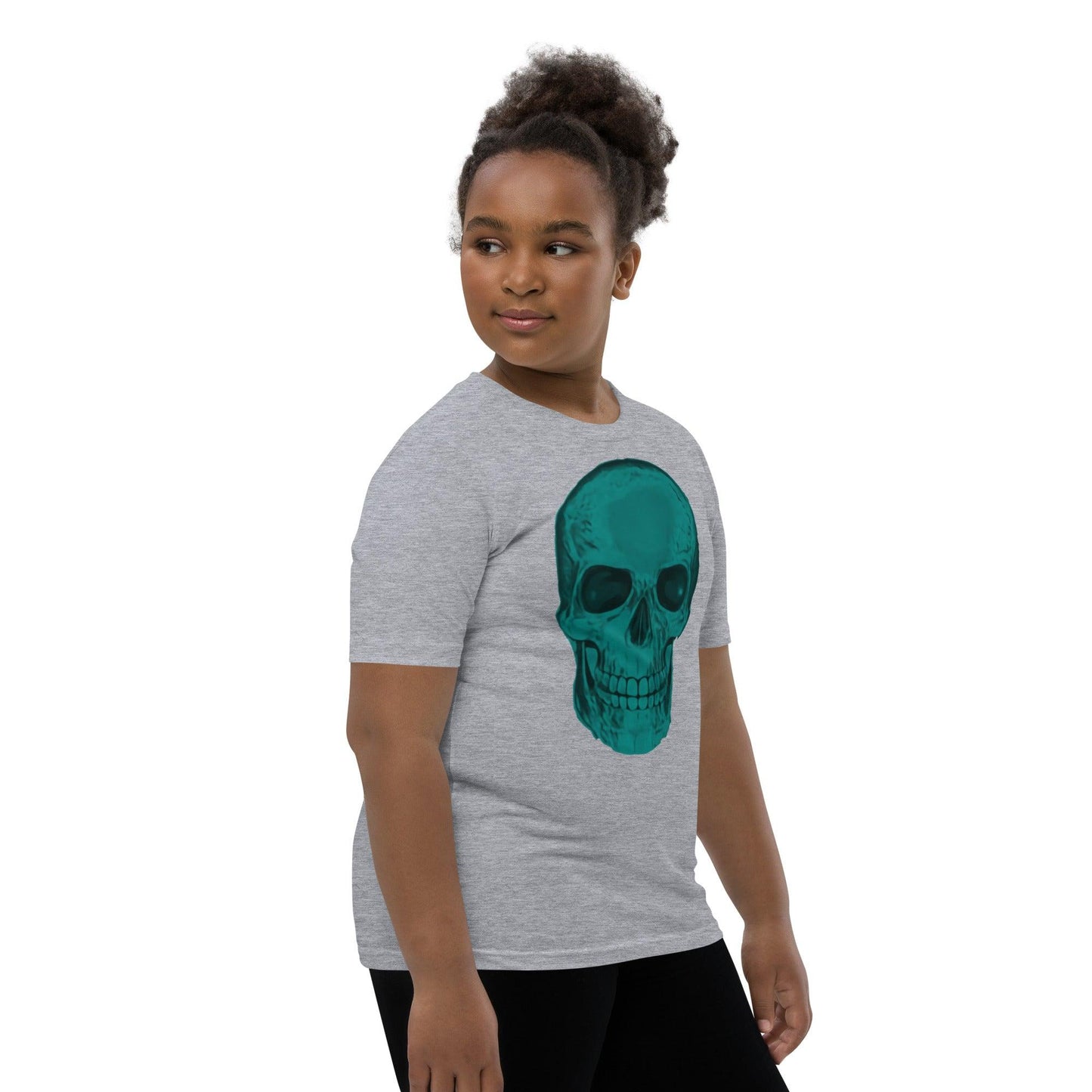 Blue Skull Youth Short Sleeve T-Shirt - Lizard Vigilante