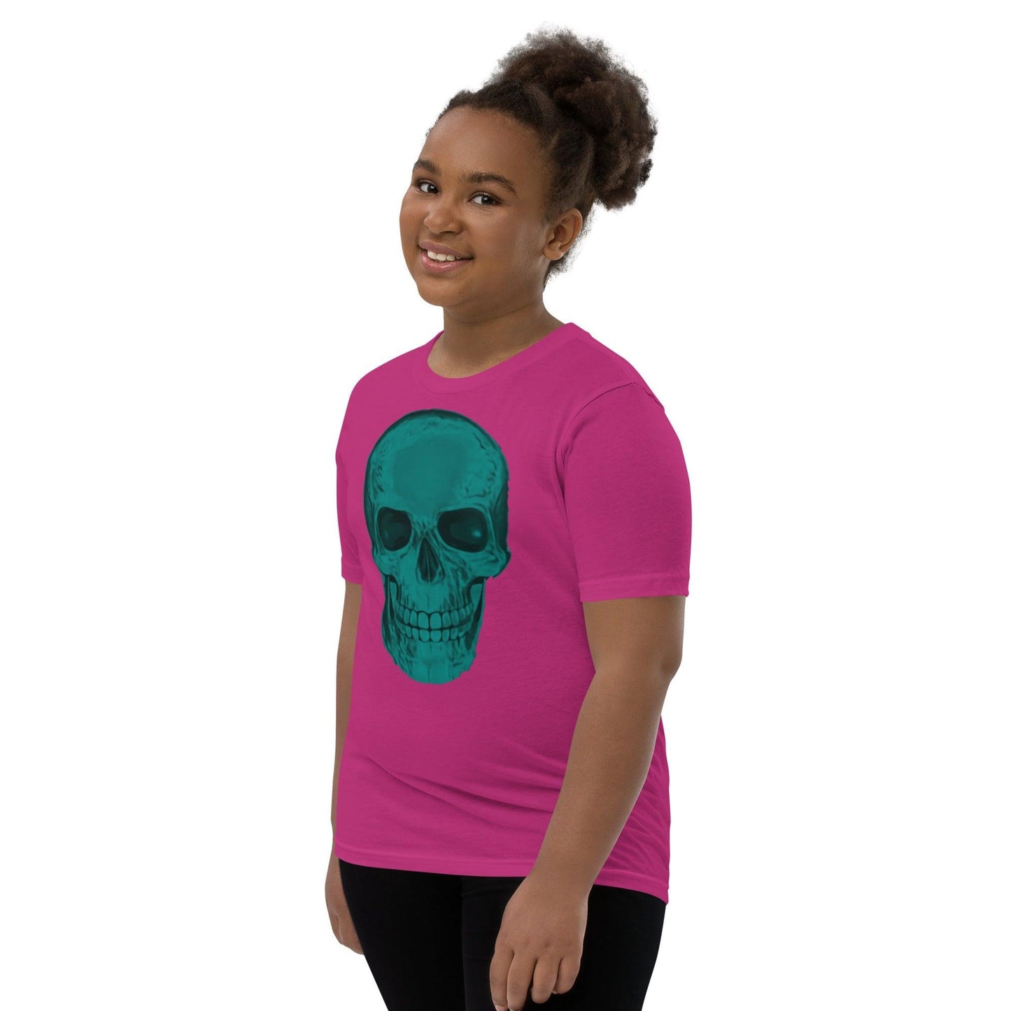 Blue Skull Youth Short Sleeve T-Shirt - Lizard Vigilante