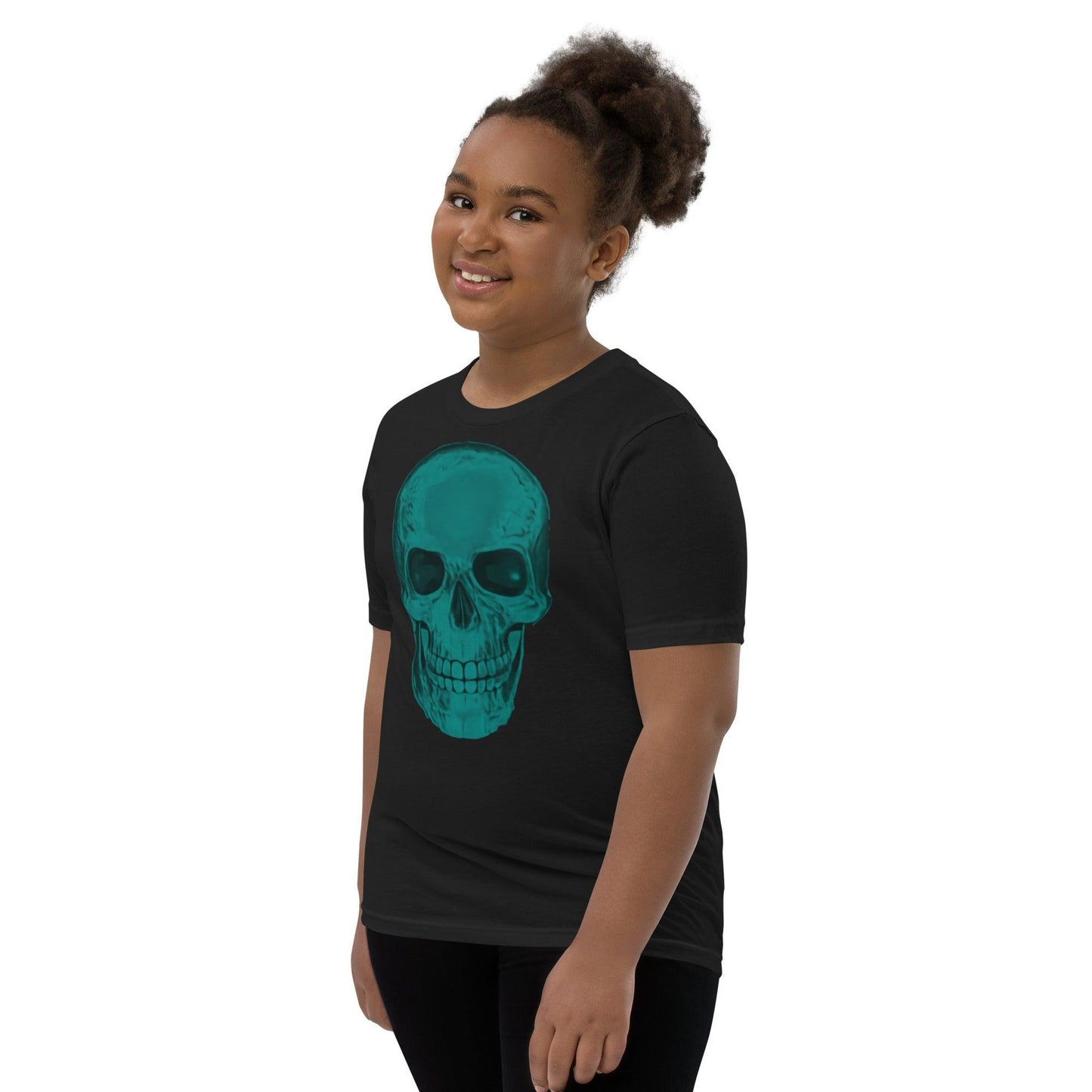 Blue Skull Youth Short Sleeve T-Shirt - Lizard Vigilante