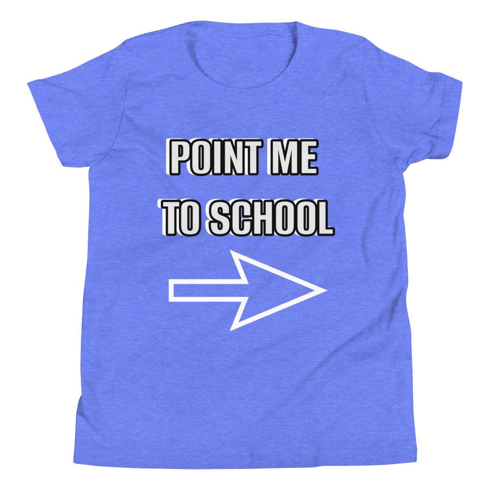 POINT ME To SCHOOL Youth Short Sleeve T-Shirt - Lizard Vigilante