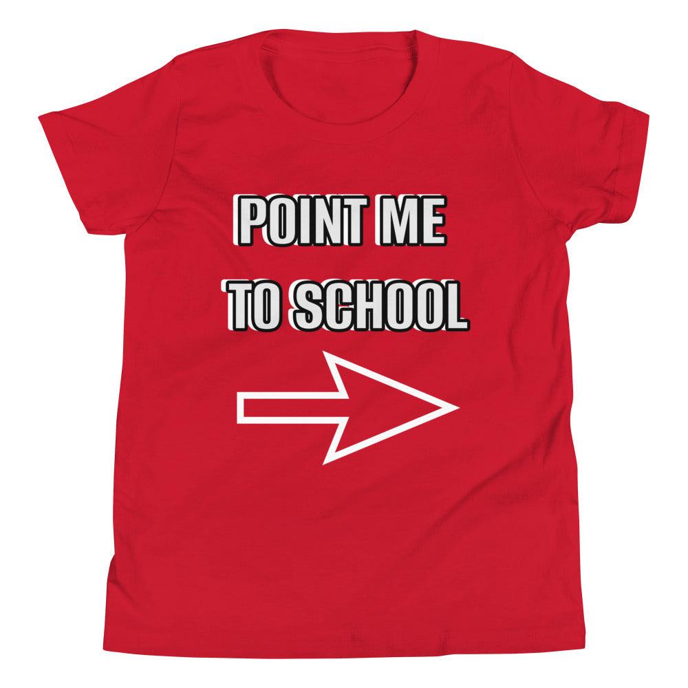 POINT ME To SCHOOL Youth Short Sleeve T-Shirt - Lizard Vigilante