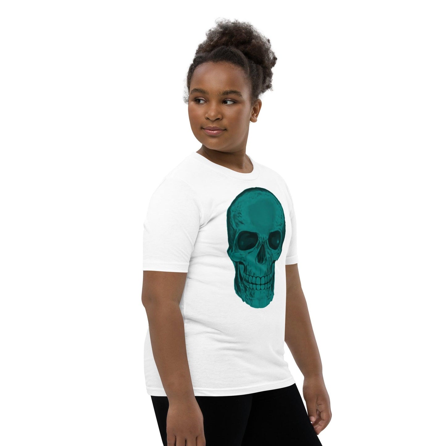 Blue Skull Youth Short Sleeve T-Shirt - Lizard Vigilante