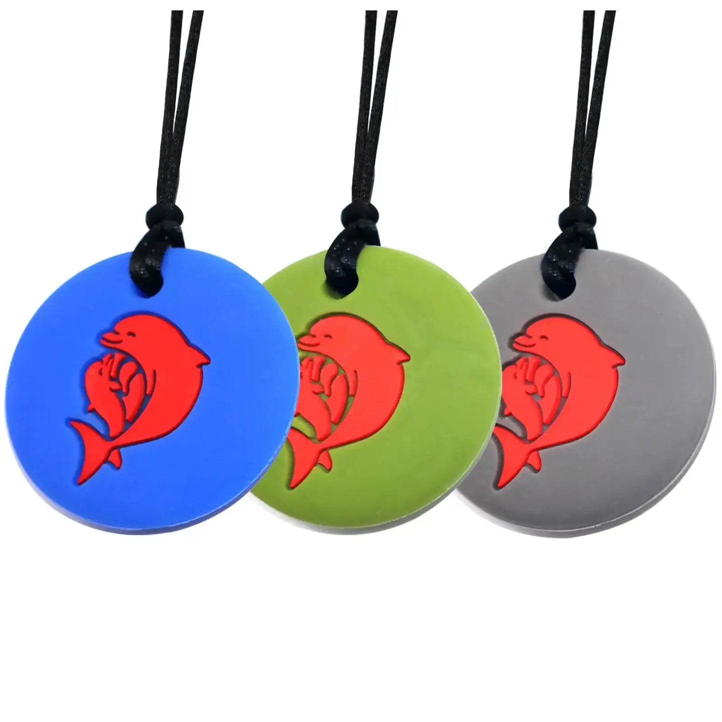 Sensory Chew Necklaces Chewy Necklaces for Sensory Autistic Children Designed for Autism ADHD SPD Biting Chewing Toys Boys and Girls Reduce Anxiety Fidgeting 3 Pack