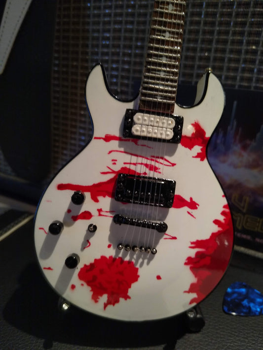 ZACKY VENGEANCE (A7X)-Schechter Blood Splat 1:4 Scale Replica Guitar~Axe Heaven~