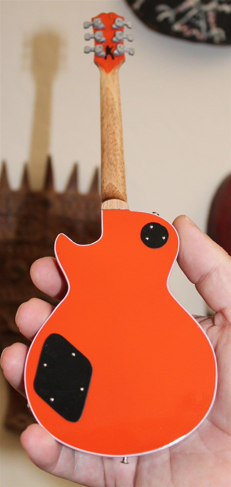 ZAKK WYLDE Orange/Black Buzzsaw Custom 1:4 Scale Replica Guitar ~New~