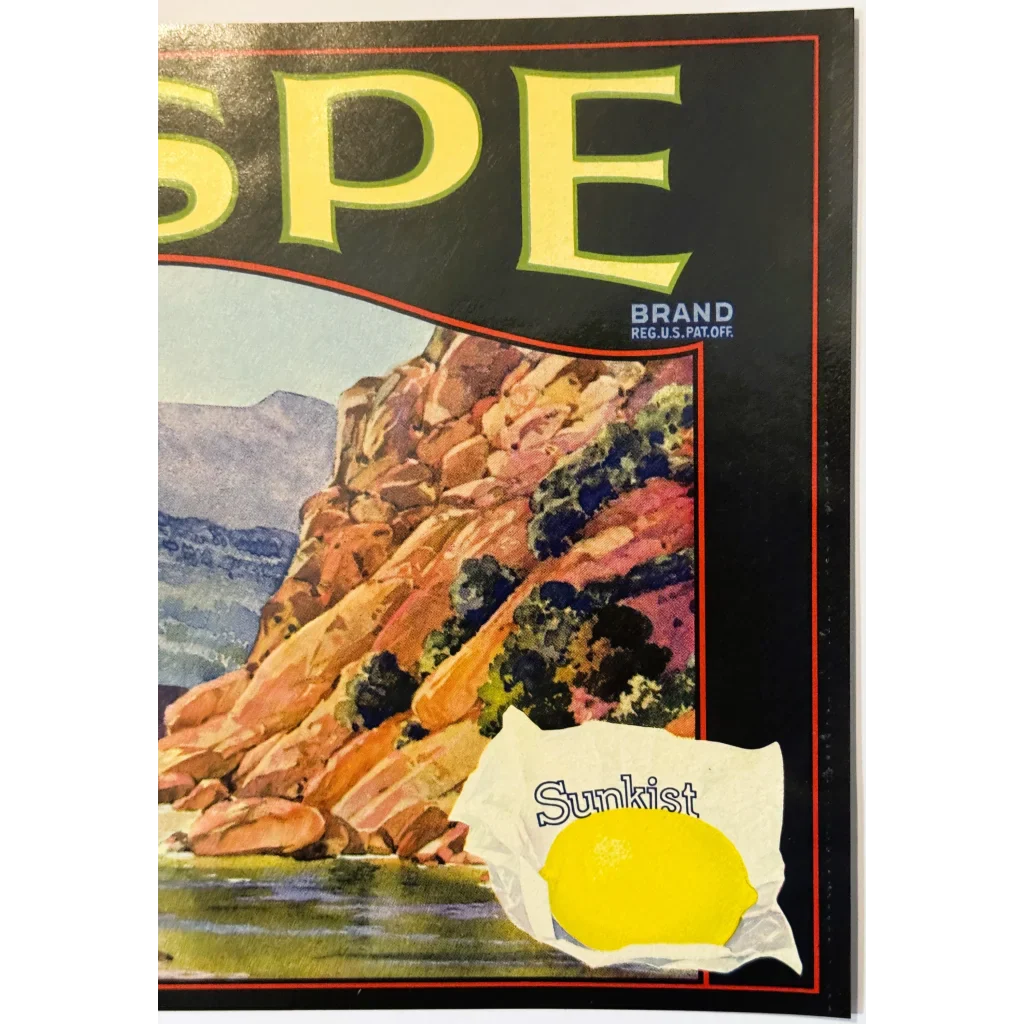 Zesty 1930s Sespe Crate Label Brings Vintage Sunkist Charm