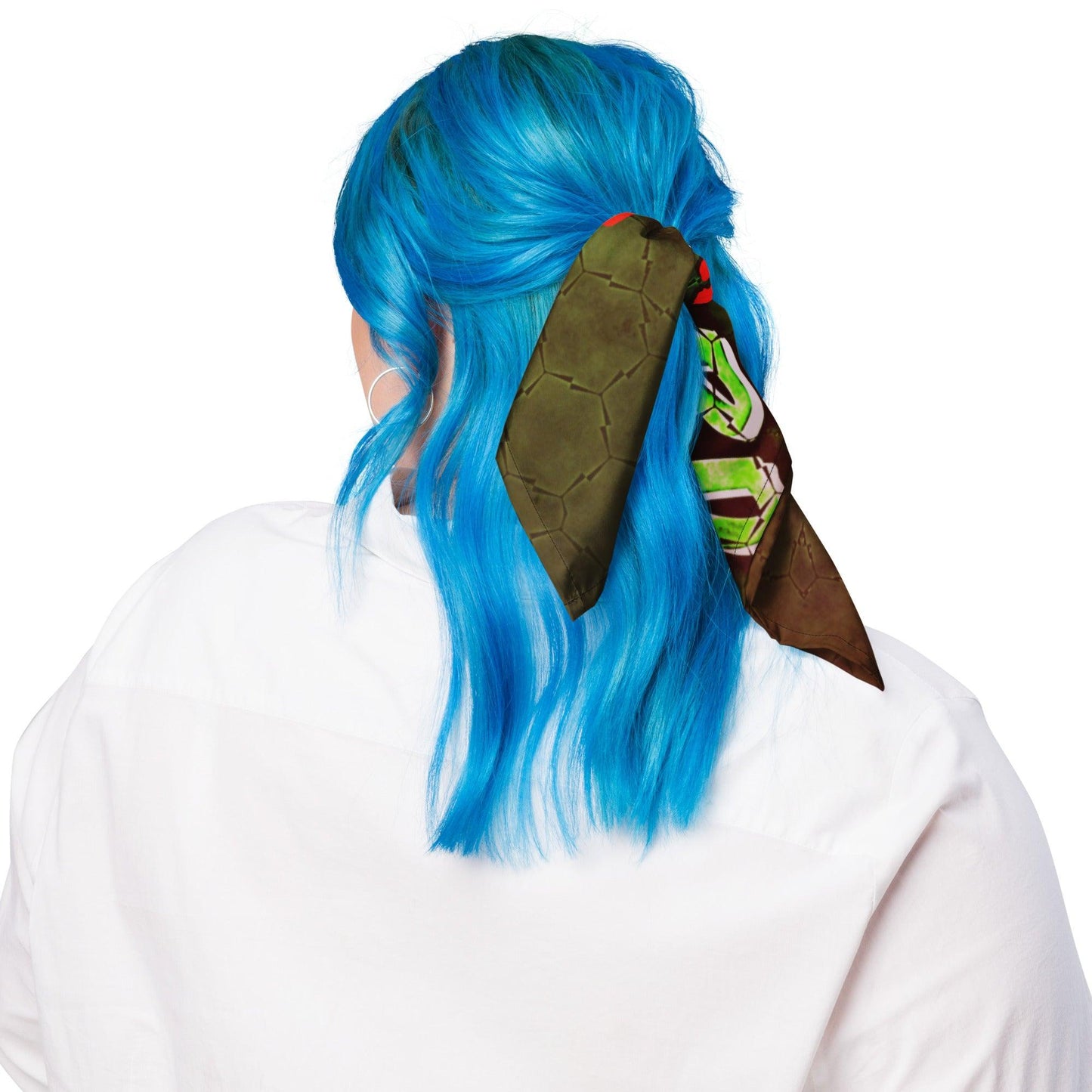 Lizard Vigilante All-Over Print Bandana -The Liz Multi-Colored Head Wrap - Lizard Vigilante