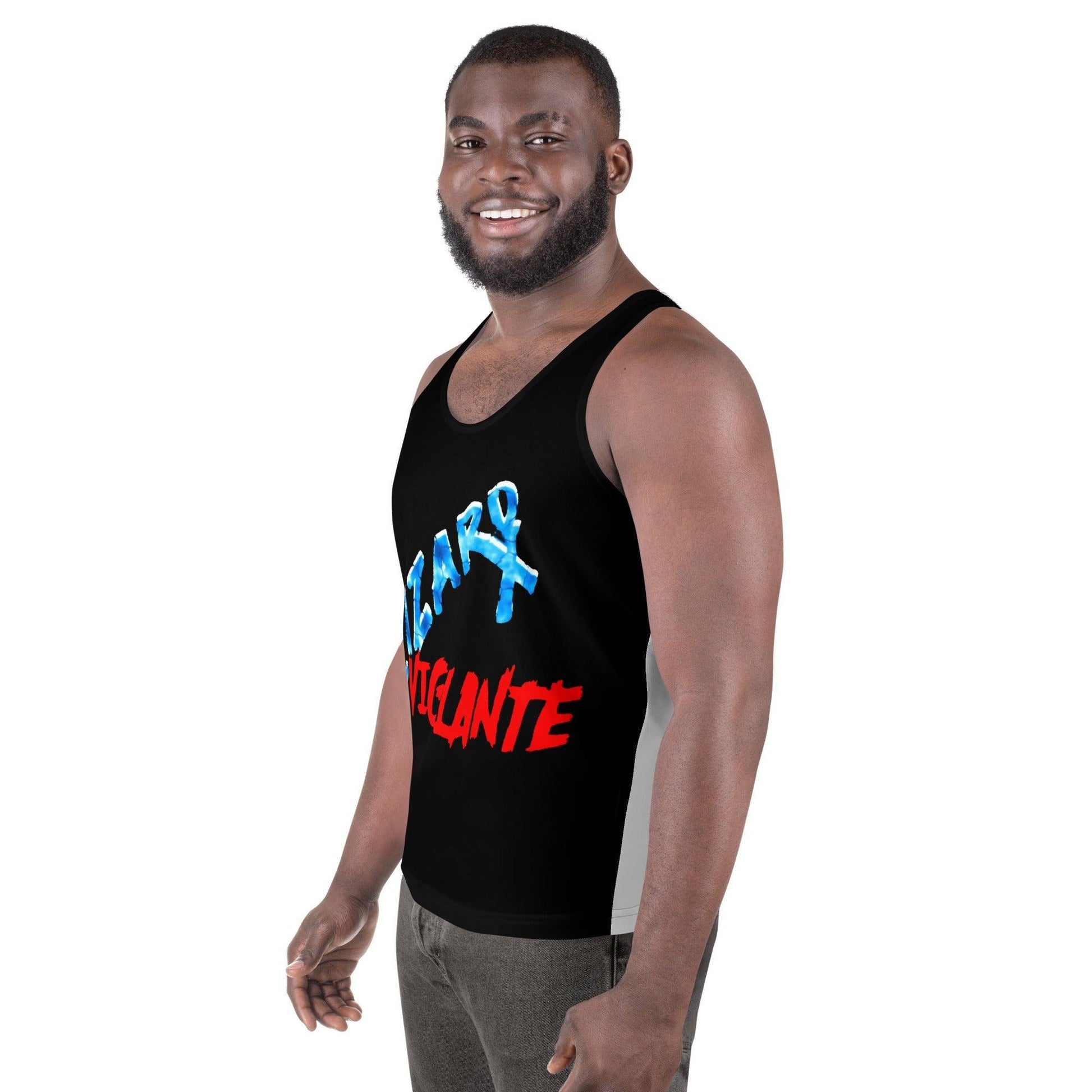 Lizard Vigilante Black Unisex Tank Top - Lizard Vigilante