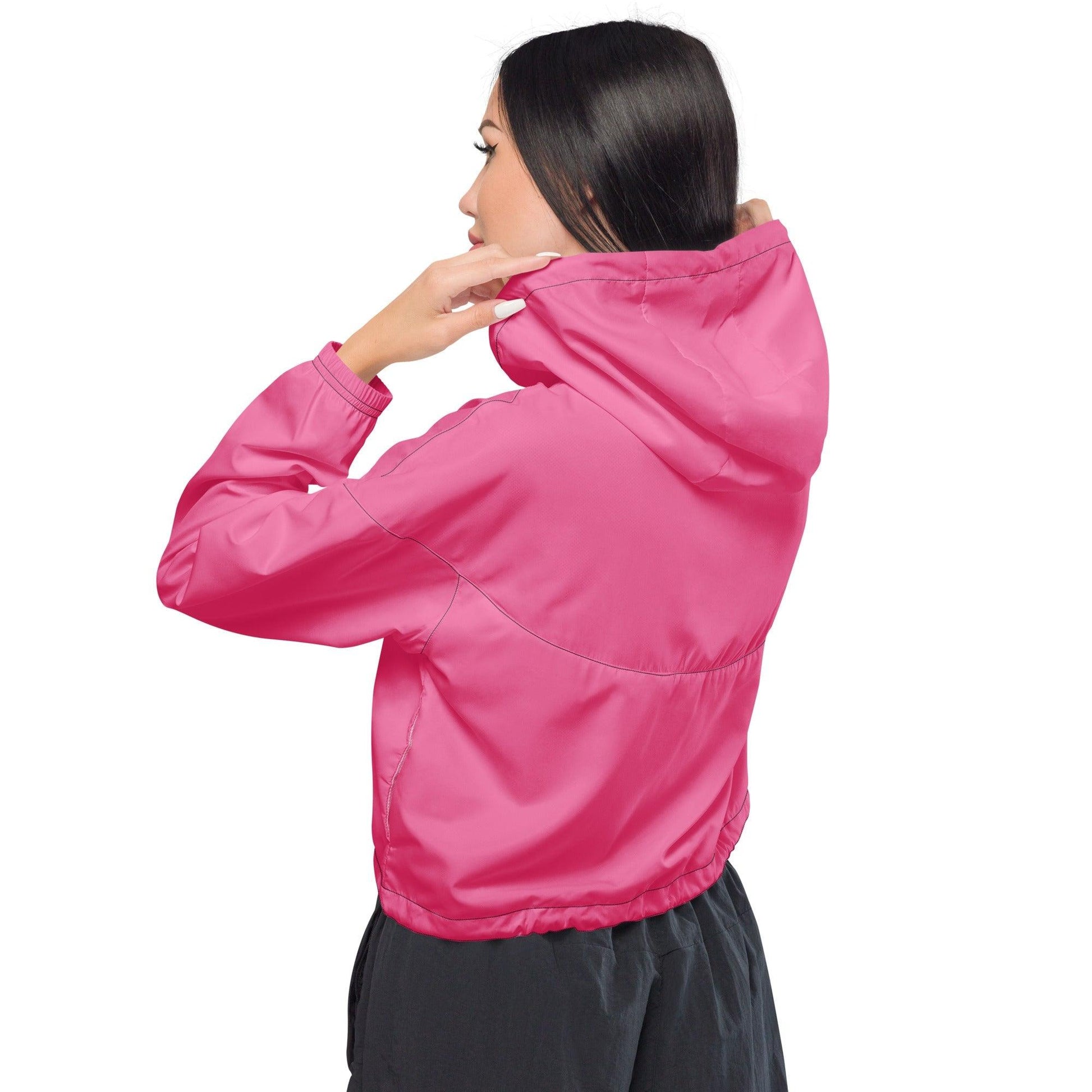 High Fashion With A Joint Women’s Cropped Windbreaker - Lizard Vigilante