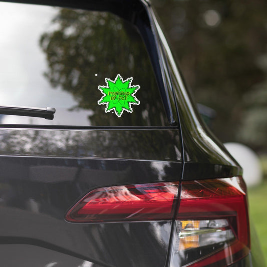 POWERED BY POT Bubble-free Stickers - Lizard Vigilante