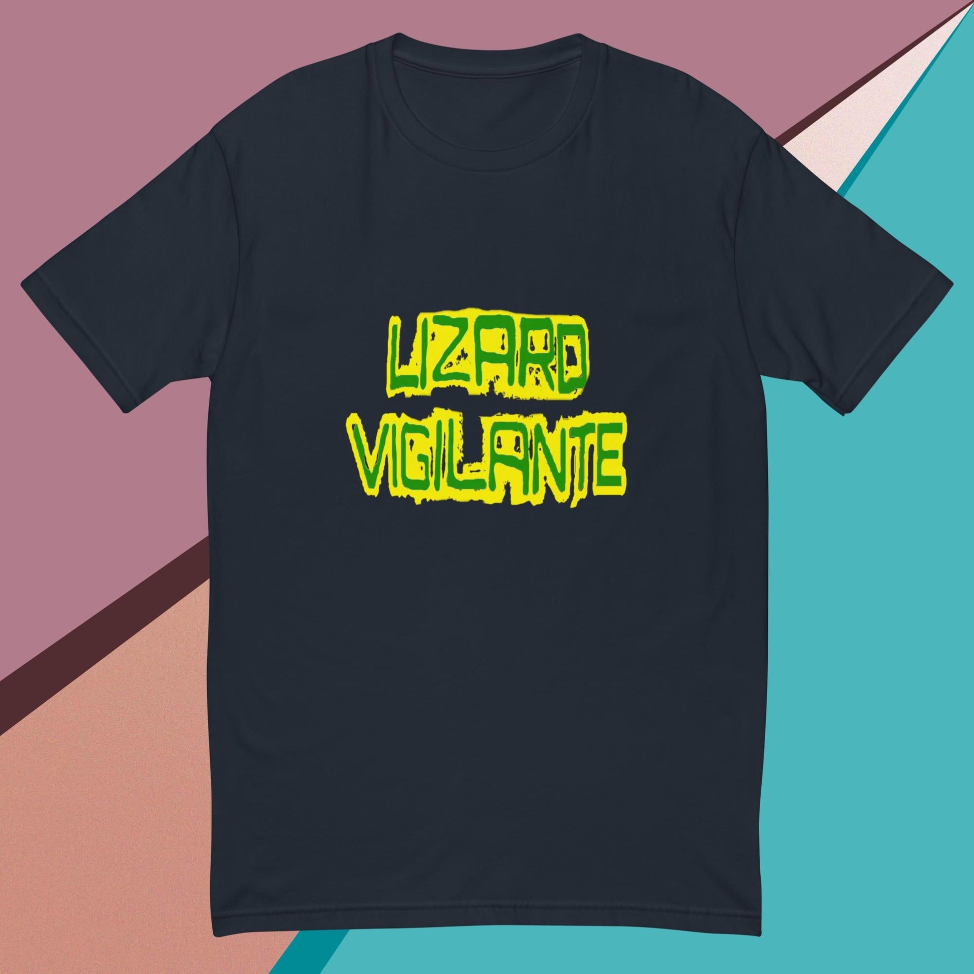 Green & Gold Lizard Vigilante Short Sleeve T-shirt LOGO TEE - Lizard Vigilante