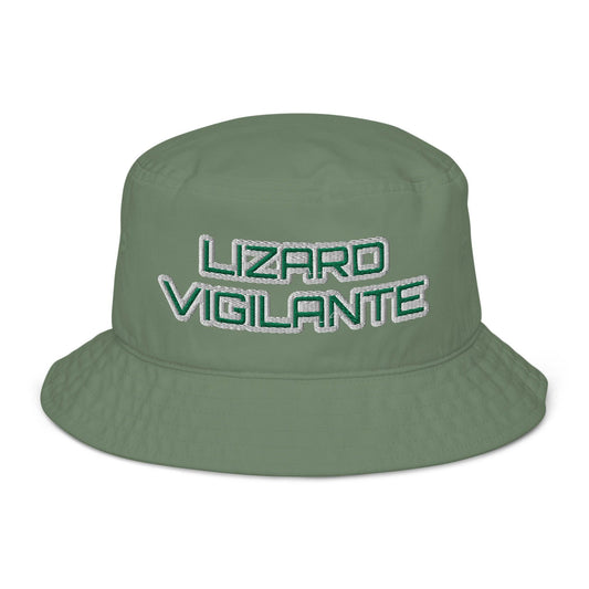 "Eco-Friendly Lizard Vigilante Organic Bucket Hat" - Stylish Cotton Twill Headwear - Premium Hat from Lizard Vigilante - Just $27.99! Shop now at Lizard Vigilante