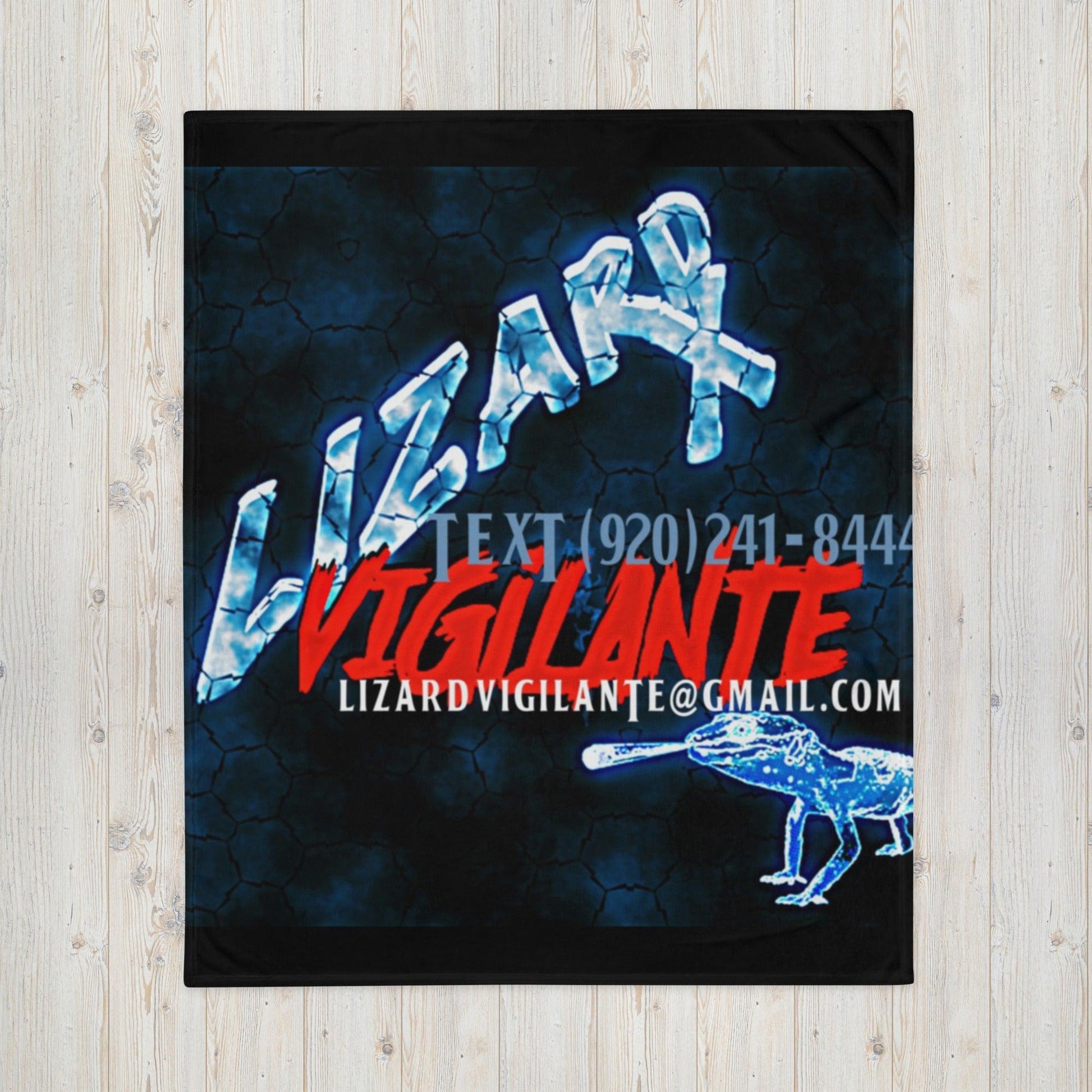 Lizard Vigilante Throw Blanket Bed Covers - Lizard Vigilante