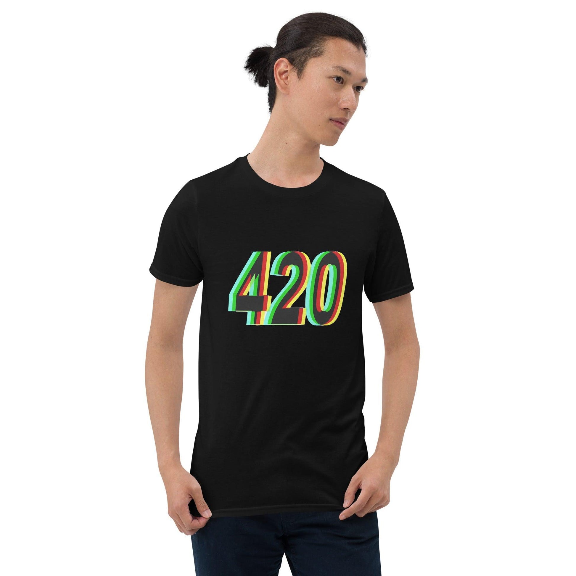 Psychedelic 420 Short-Sleeve Unisex Weed T-Shirt - Lizard Vigilante