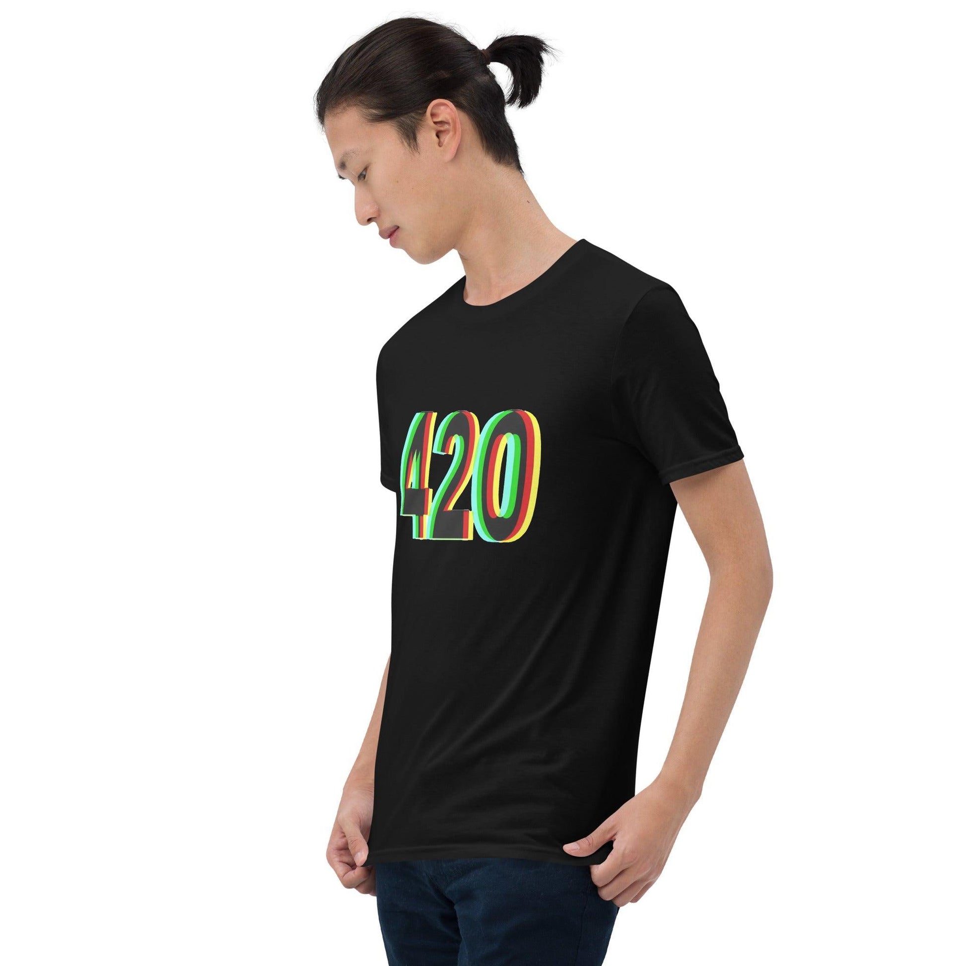 Psychedelic 420 Short-Sleeve Unisex Weed T-Shirt - Lizard Vigilante