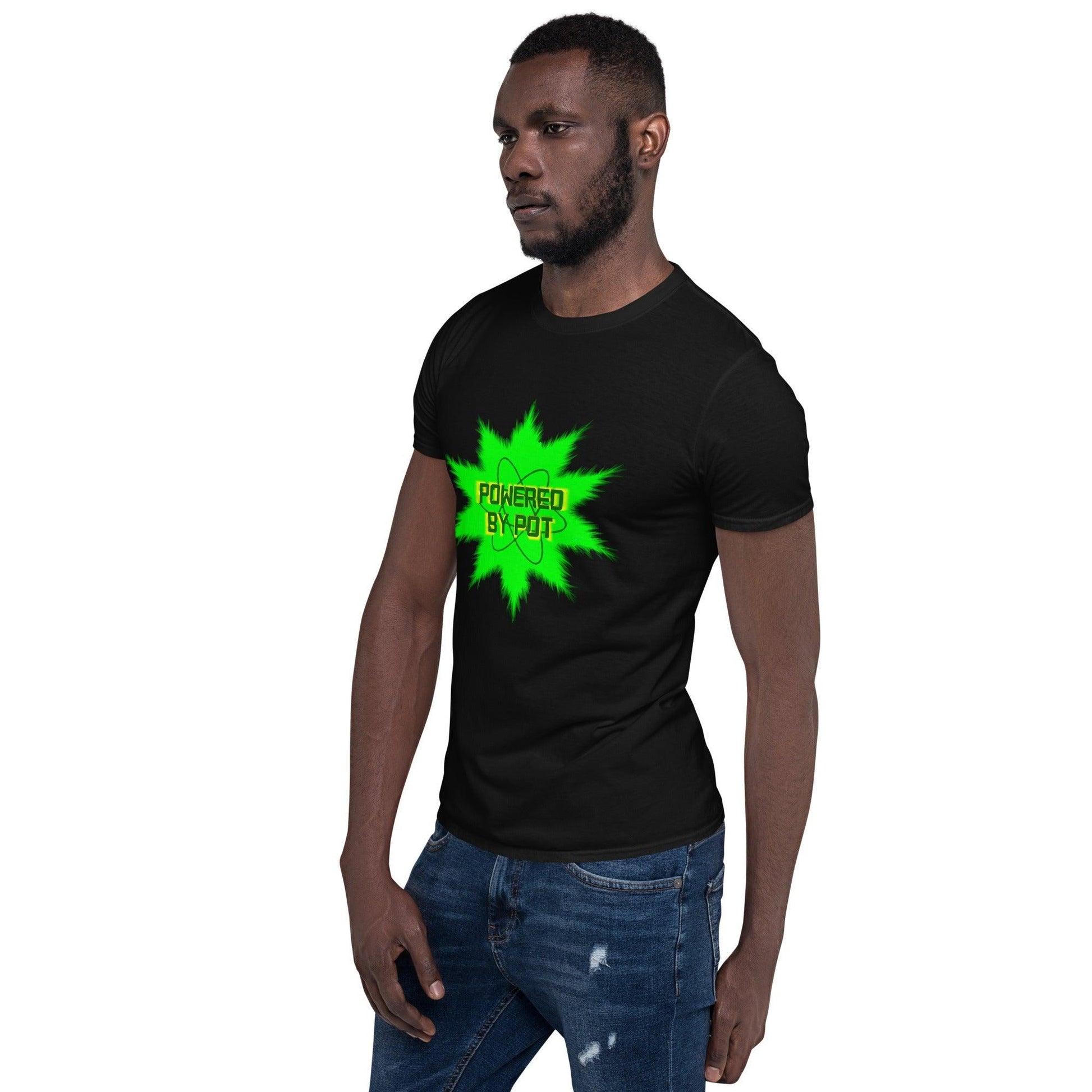 Powered By Pot Short-Sleeve Unisex T-Shirt - Lizard Vigilante