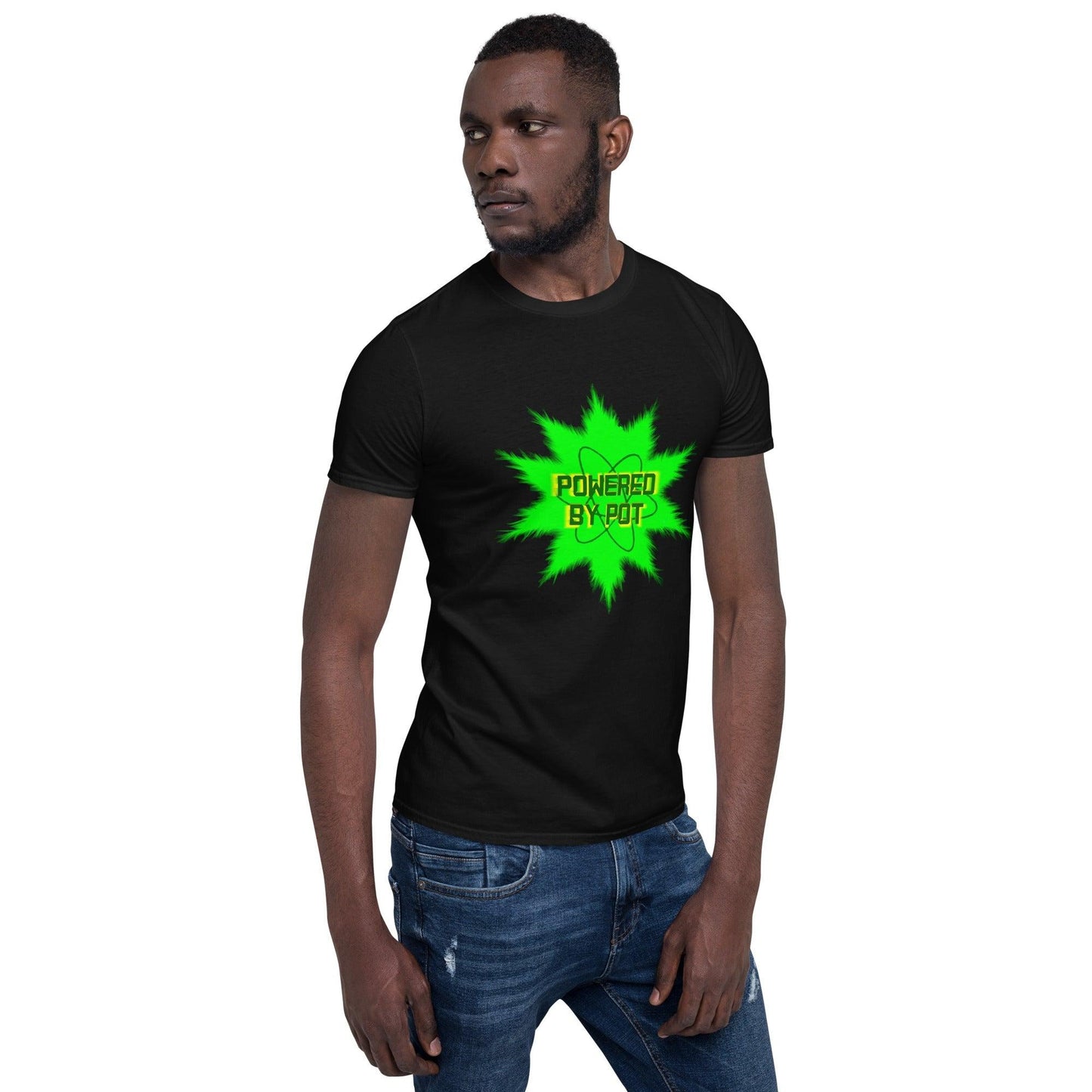 Powered By Pot Short-Sleeve Unisex T-Shirt - Lizard Vigilante