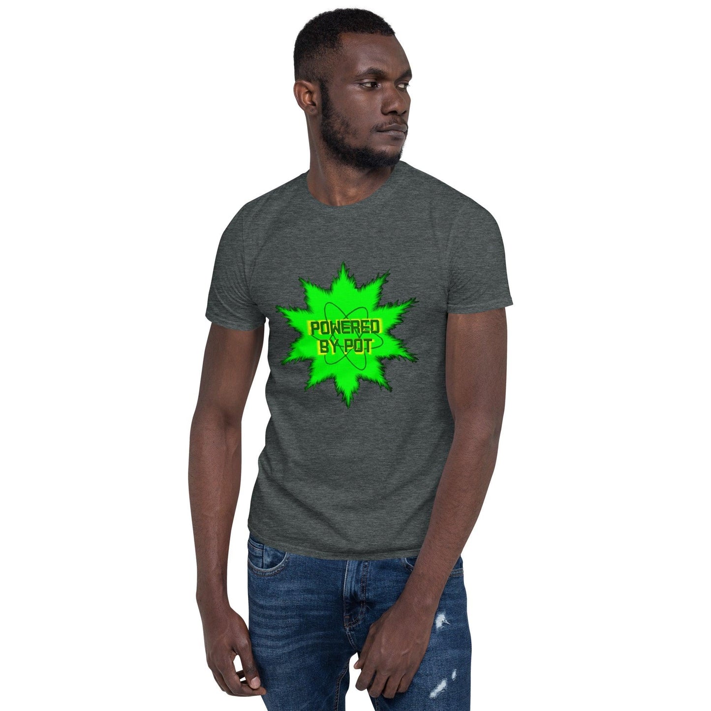 Powered By Pot Short-Sleeve Unisex T-Shirt - Lizard Vigilante