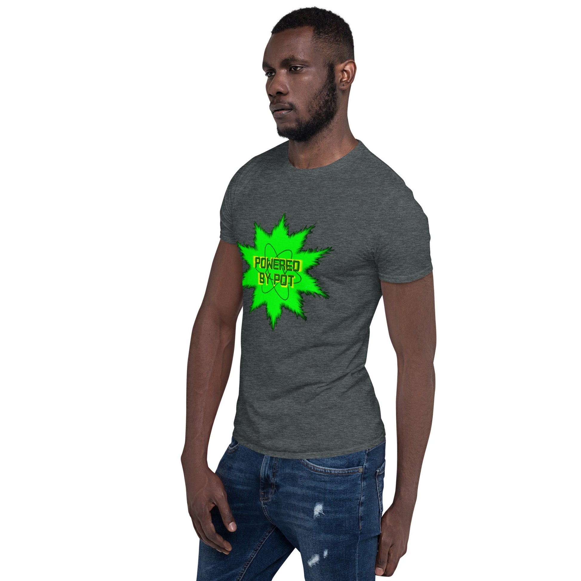 Powered By Pot Short-Sleeve Unisex T-Shirt - Lizard Vigilante