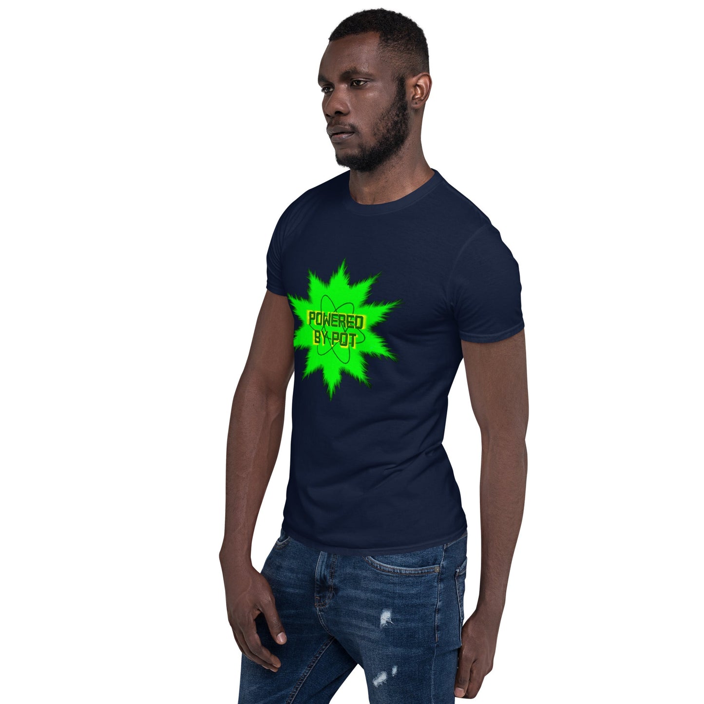 Powered By Pot Short-Sleeve Unisex T-Shirt - Lizard Vigilante