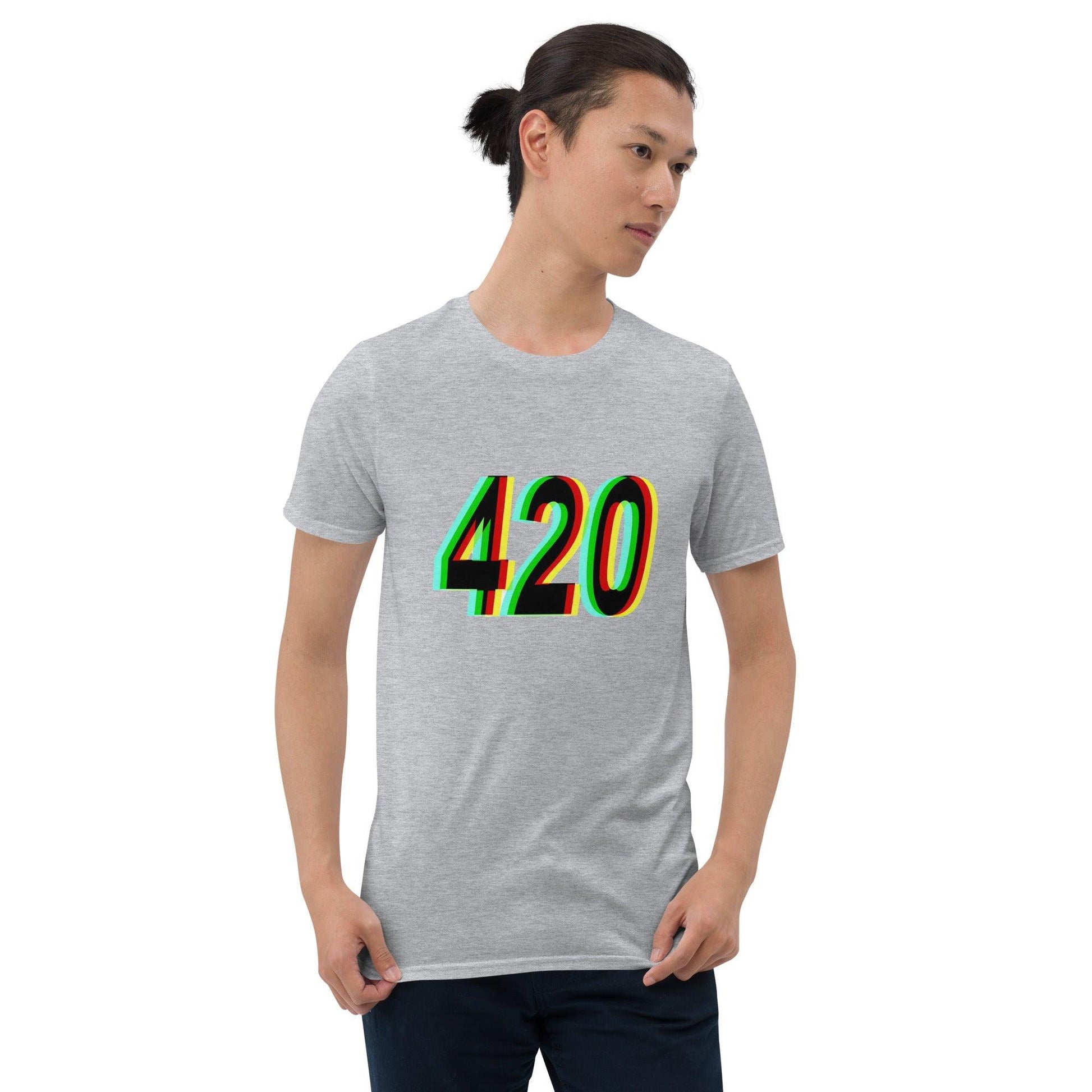 Psychedelic 420 Short-Sleeve Unisex Weed T-Shirt - Lizard Vigilante