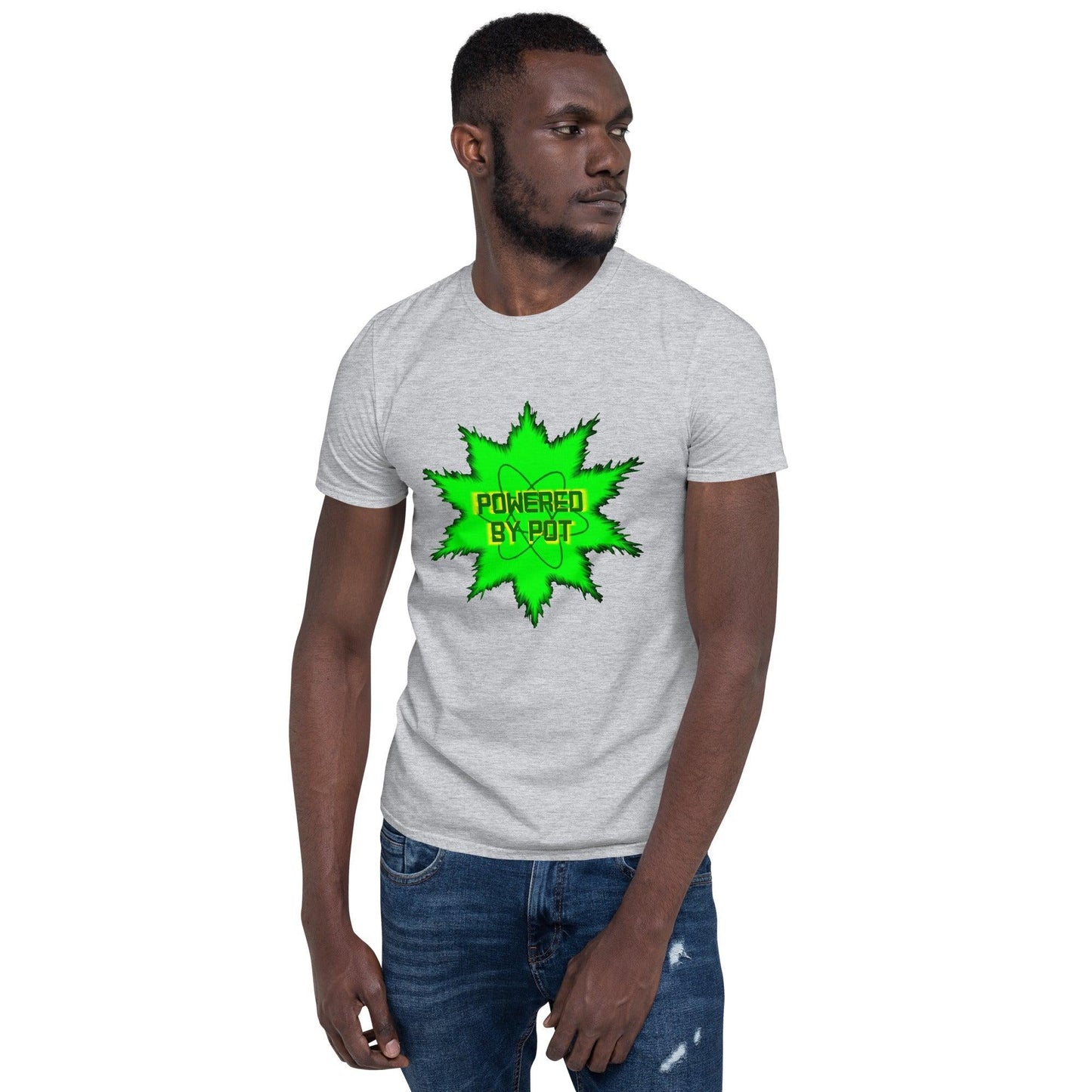 Powered By Pot Short-Sleeve Unisex T-Shirt - Lizard Vigilante