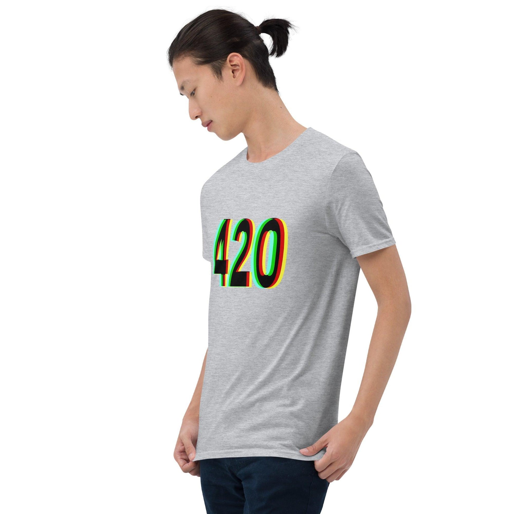 Psychedelic 420 Short-Sleeve Unisex Weed T-Shirt - Lizard Vigilante